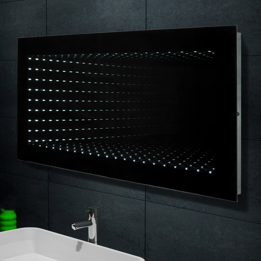 Design Wand Spiegel Badezimmerspiegel inkl, 6400K LED Beleuchtung