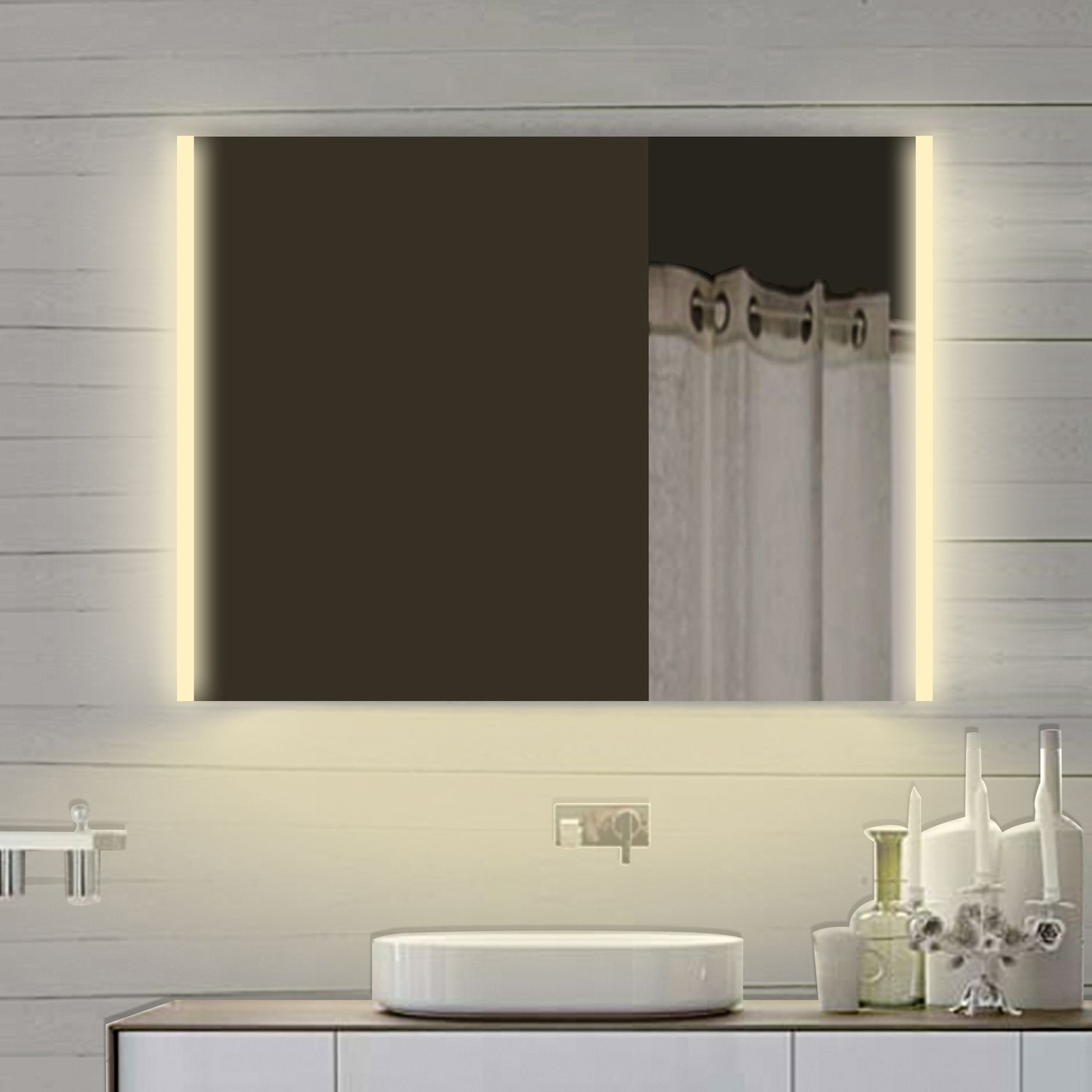 www.lux-aqua.de - NEU Design Badezimmerspiegel Wandspiegel mit Led in
