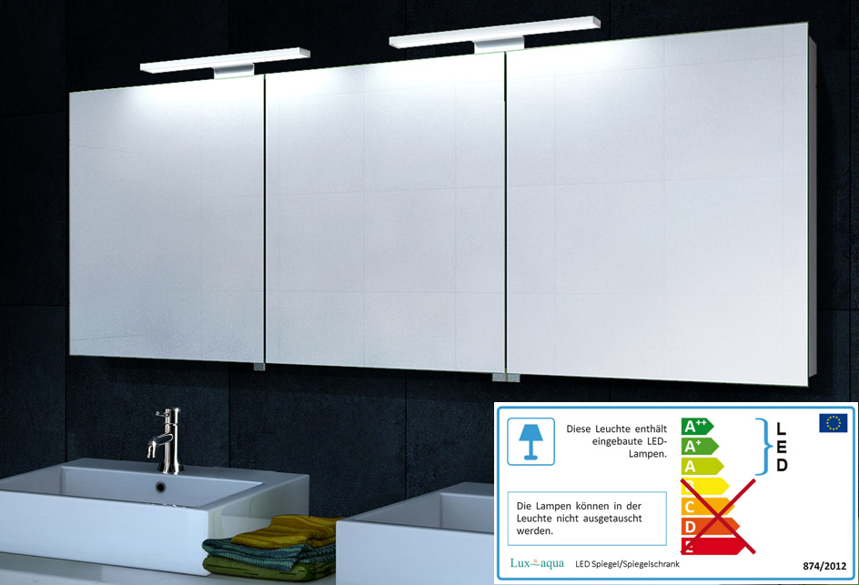 www.lux-aqua.de - Aluminium Beleuchtung Spiegelschrank ...