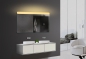 Preview: Design LED Beleuchtung Badezimmerspiegel mit Bluetooth SMY141X80