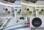 Preview: Design Aluminium LED Kalt- / Warmweiß Badezimmer Spiegelschrank LLC160X70DP