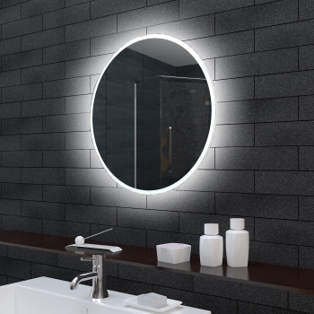 Rund LED Beleuchtung Badezimmerspiegel MLE6602 60x60cm