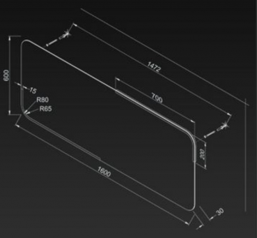 Design LED Beleuchtung Kaltlicht Badezimmerspiegel ML160 (160 x 60cm )