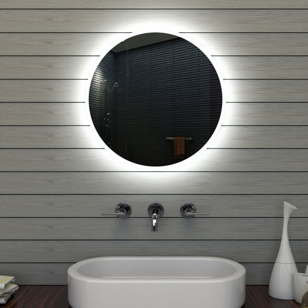 Rund LED Beleuchtung Badezimmerspiegel MLE6602 60x60cm